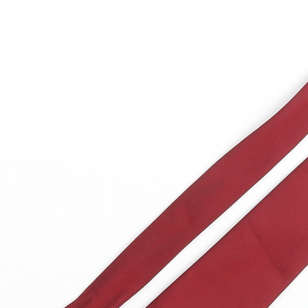 Maccravats Mens Red Polyester Pointed Tie One Size - Carling Logo