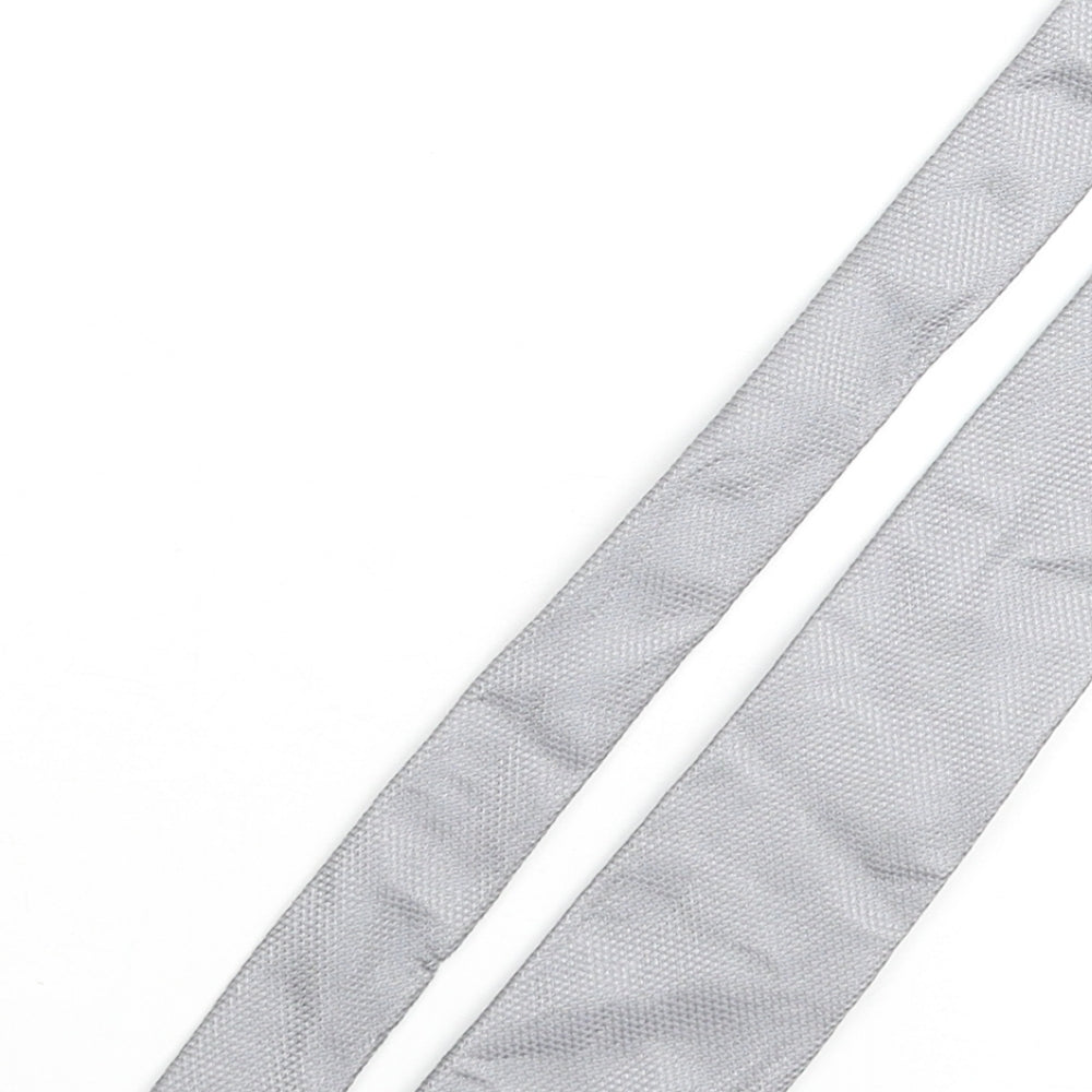 Charles Tyrwhitt Mens Grey Silk Pointed Tie One Size