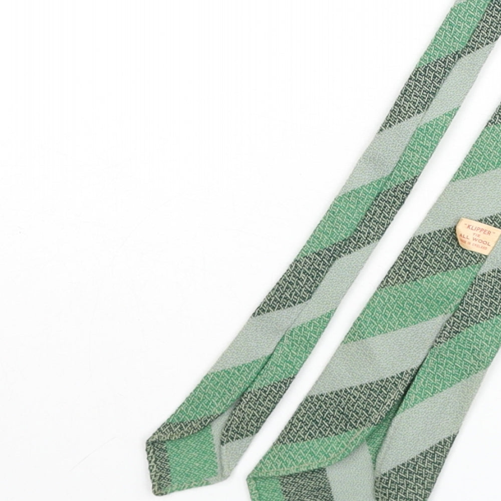 Klipper Mens Gold Wool Pointed Tie One Size