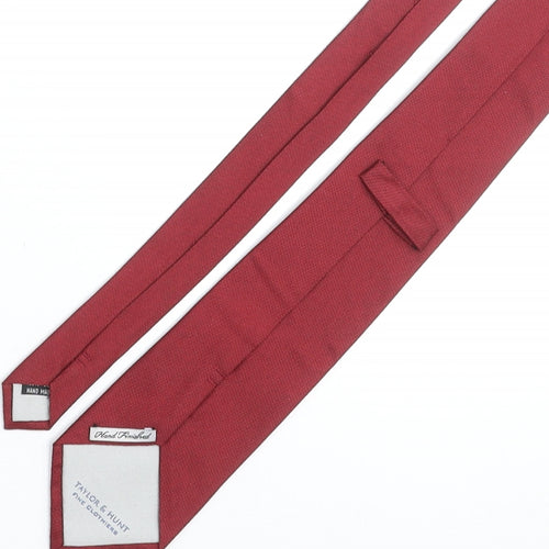 Taylor & Hunt Mens Red Silk Pointed Tie One Size