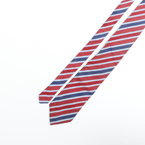 Frangi Mens Multicoloured Striped Silk Pointed Tie One Size