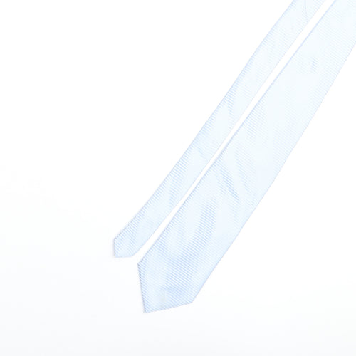 Roma Mens Blue Striped Silk Pointed Tie One Size