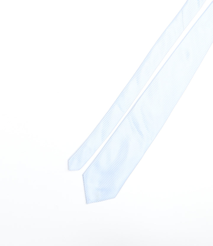 Roma Mens Blue Striped Silk Pointed Tie One Size