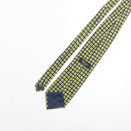 Valente Mens Multicoloured Plaids & Checks Silk Pointed Tie One Size