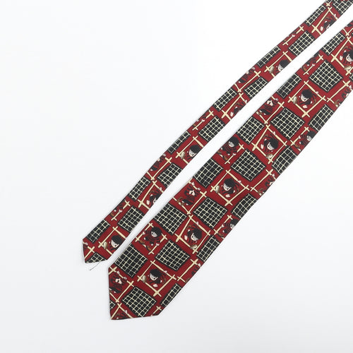 St Michael Mens Multicoloured Geometric Polyester Pointed Tie One Size - Dennis the Menace