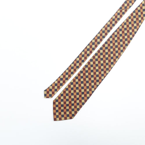Tom Sayers Mens Multicoloured Plaids & Checks Polyester Pointed Tie One Size