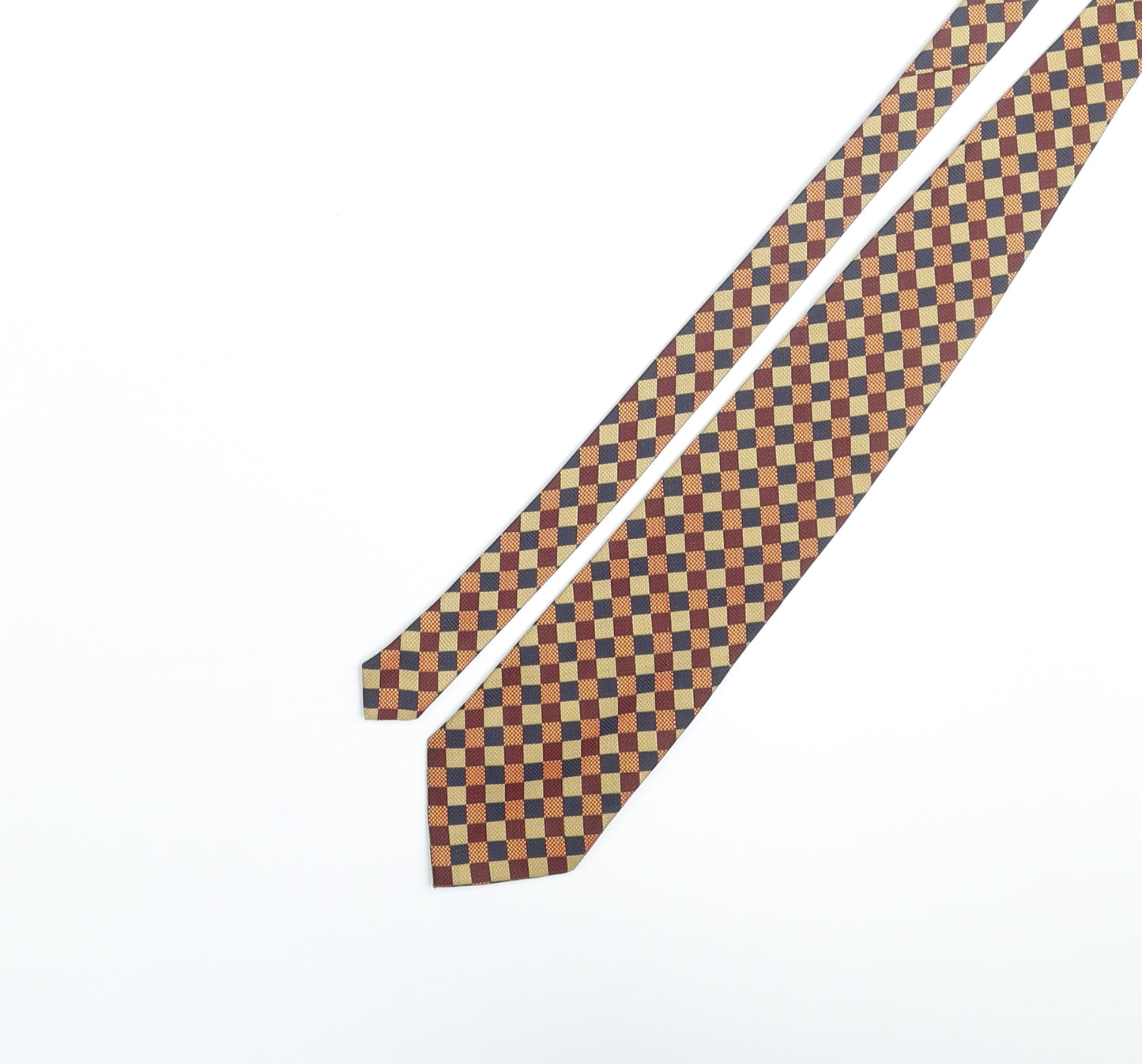 Tom Sayers Mens Multicoloured Plaids & Checks Polyester Pointed Tie One Size