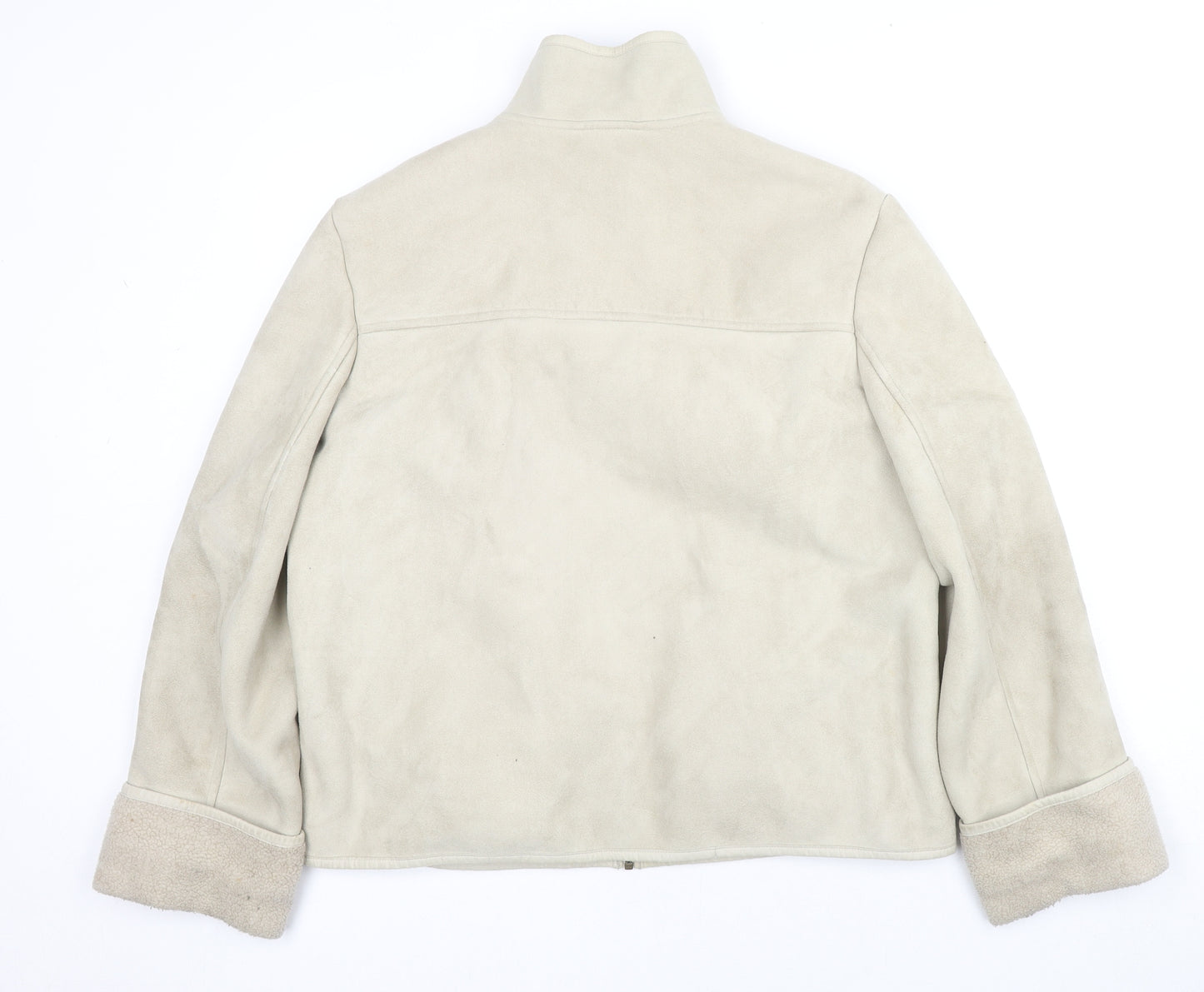 NEXT Womens Beige Jacket Coat Size 16 Zip