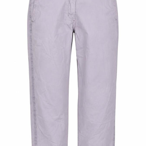 Marks and Spencer Womens Purple Cotton Trousers Size 6 L29 in Regular Zip