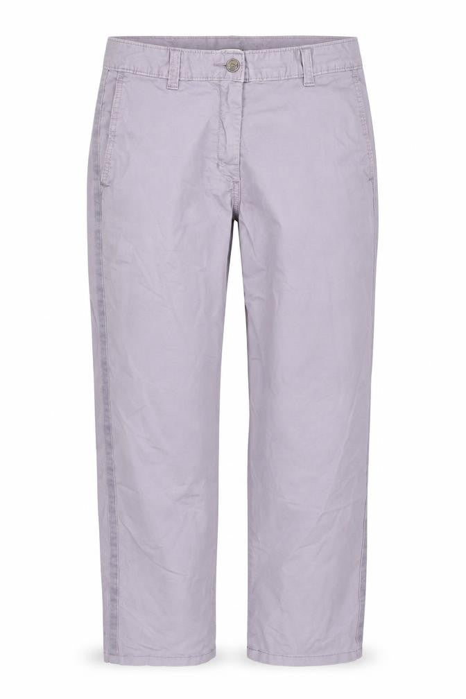Marks and Spencer Womens Purple Cotton Trousers Size 6 L29 in Regular Zip