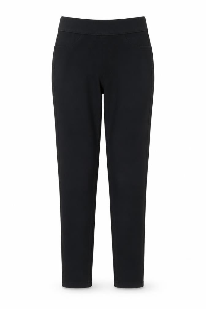 Marks and Spencer Womens Black Cotton Jegging Trousers Size 6 L26 in Regular