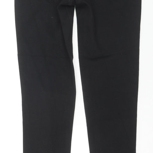 Marks and Spencer Womens Black Cotton Jegging Trousers Size 6 L26 in Regular