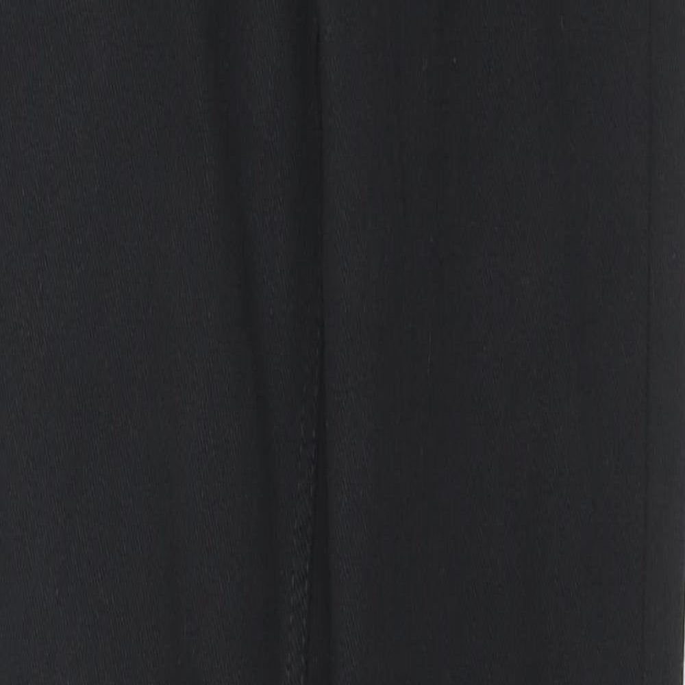 Marks and Spencer Womens Black Cotton Jegging Trousers Size 6 L26 in Regular