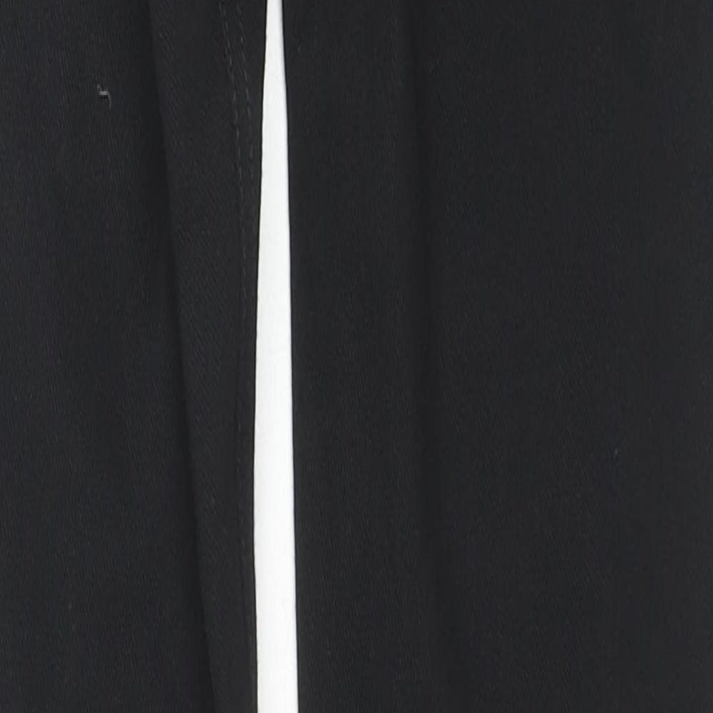 Marks and Spencer Womens Black Cotton Jegging Trousers Size 6 L26 in Regular