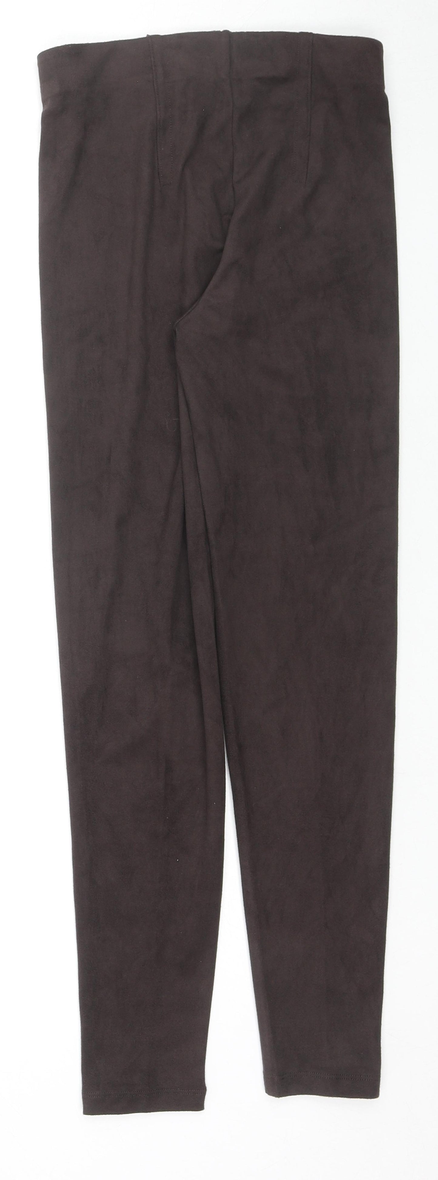 Marks and Spencer Womens Brown Polyester Jegging Leggings Size 6 L26 in