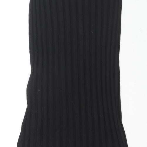 Marks and Spencer Womens Black Polyester Straight & Pencil Skirt Size 6