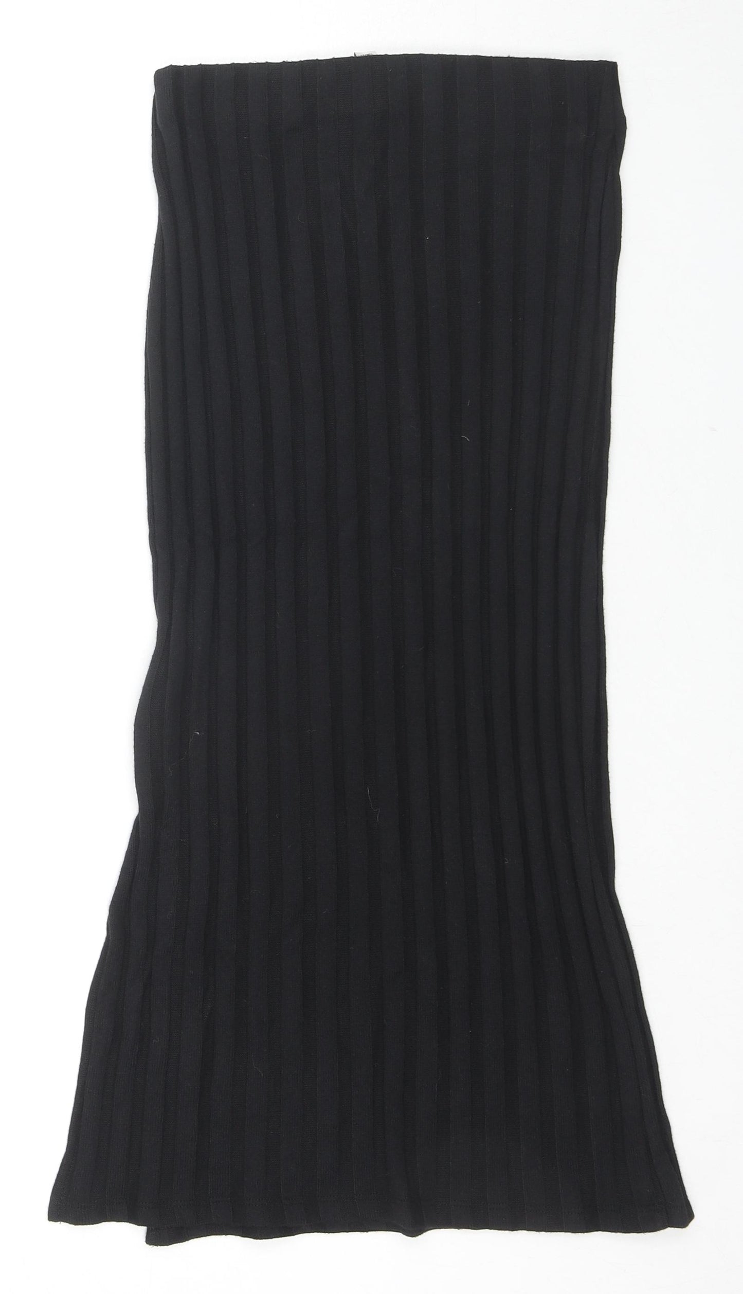 Marks and Spencer Womens Black Polyester Straight & Pencil Skirt Size 6