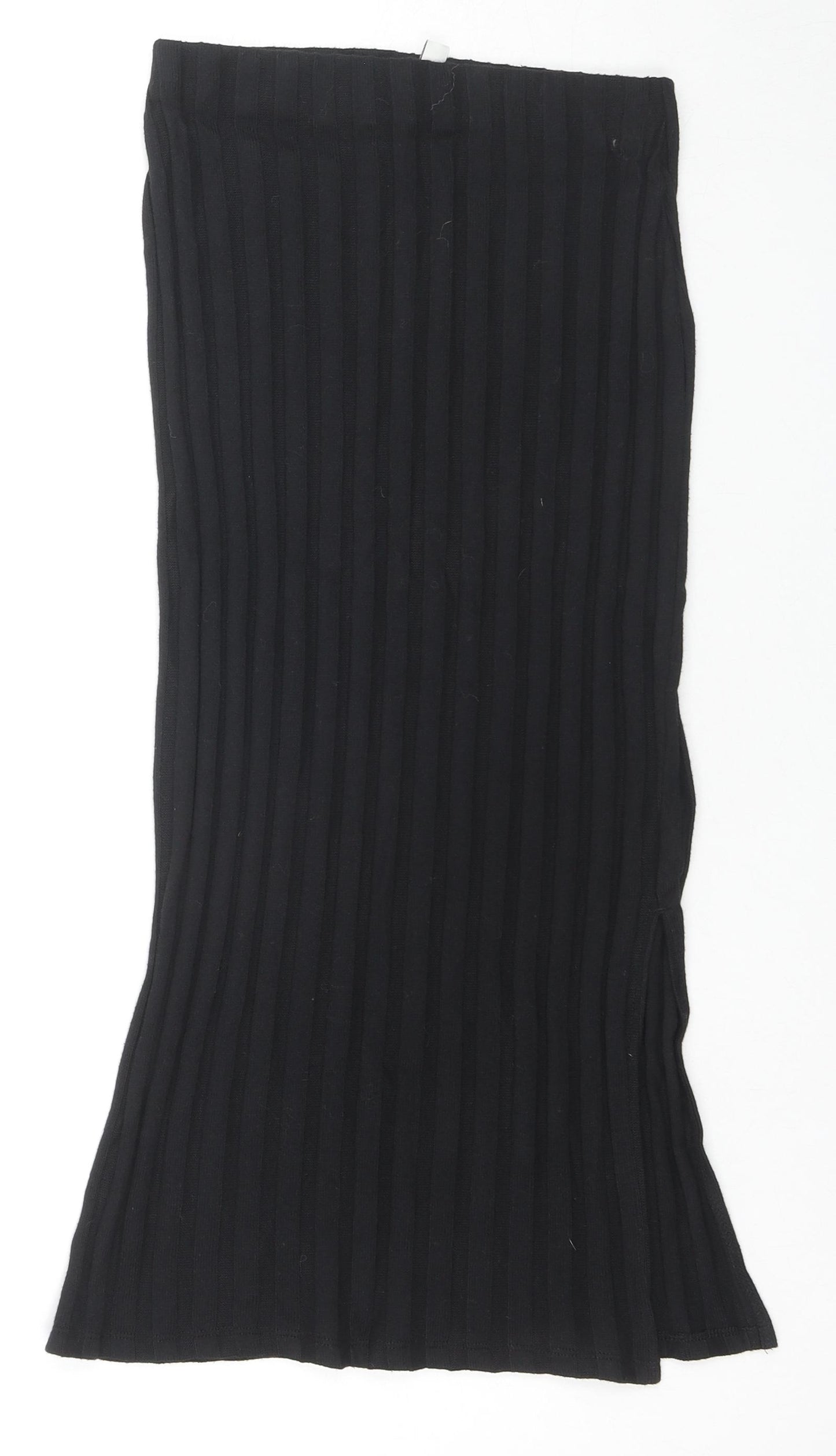 Marks and Spencer Womens Black Polyester Straight & Pencil Skirt Size 6