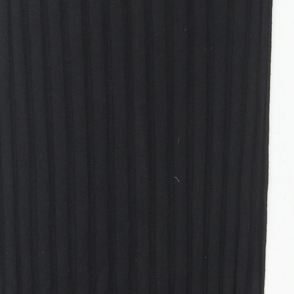 Marks and Spencer Womens Black Polyester Straight & Pencil Skirt Size 6