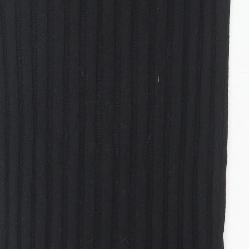 Marks and Spencer Womens Black Polyester Straight & Pencil Skirt Size 6