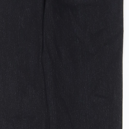 The Rockin Rev Womens Black Cotton Skinny Jeans Size 14 L29 in Regular Zip