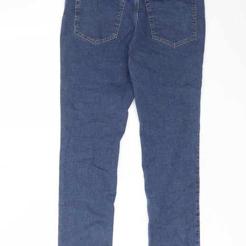 H&M Girls Blue Cotton Skinny Jeans Size 13-14 Years L27 in Regular Zip - Pockets, Belt Loops