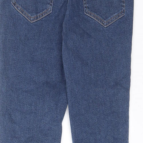 H&M Girls Blue Cotton Skinny Jeans Size 13-14 Years L27 in Regular Zip - Pockets, Belt Loops