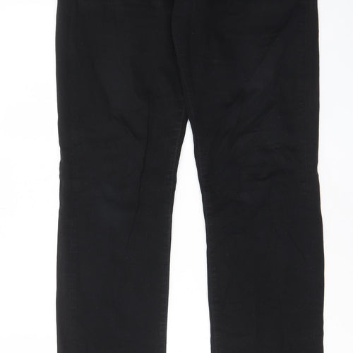 Levi's Mens Black Cotton Straight Jeans Size 33 in L32 in Regular Zip - Pockets, Belt Loops
