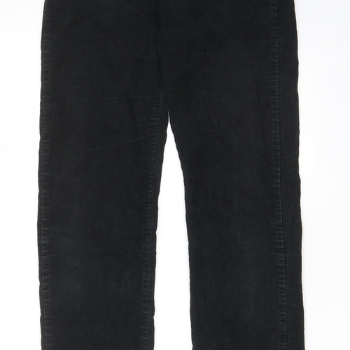 Levi's Mens Black Cotton Trousers Size 28 in L31 in Regular Zip - Pockets, Belt Loops, Logo