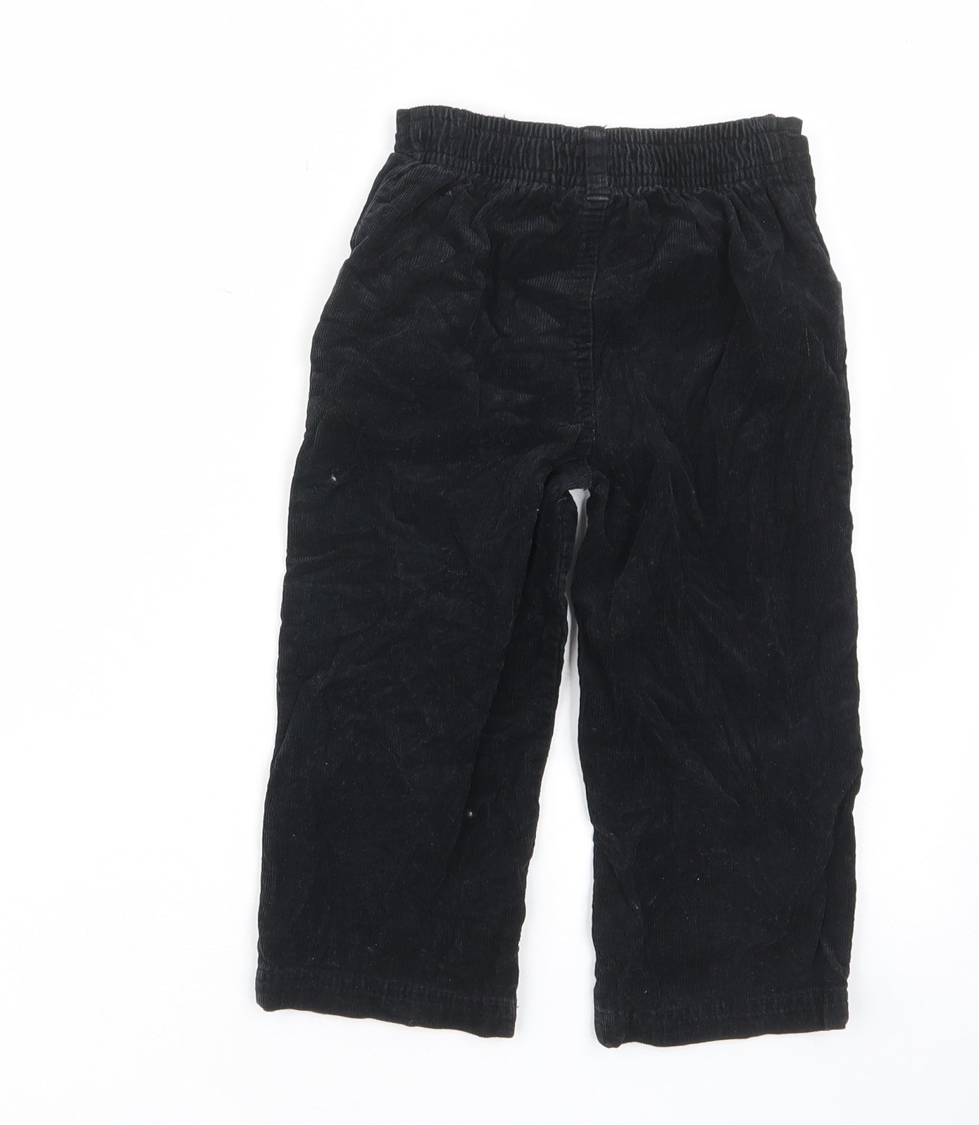 Garanimals Boys Black Cotton Chino Trousers Size 3 Years Regular Button - Pockets, Belt Loops