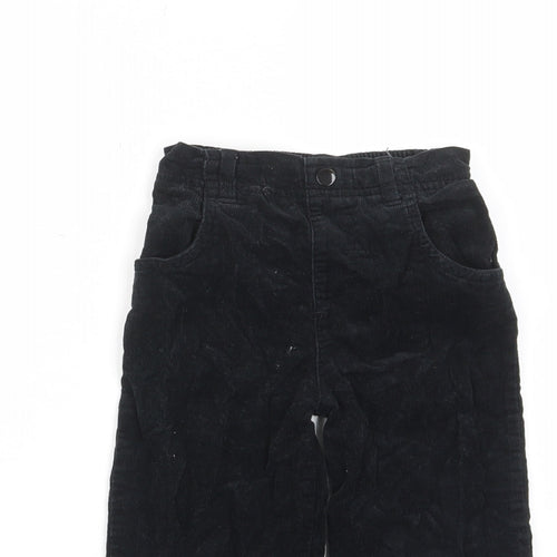 Garanimals Boys Black Cotton Chino Trousers Size 3 Years Regular Button - Pockets, Belt Loops