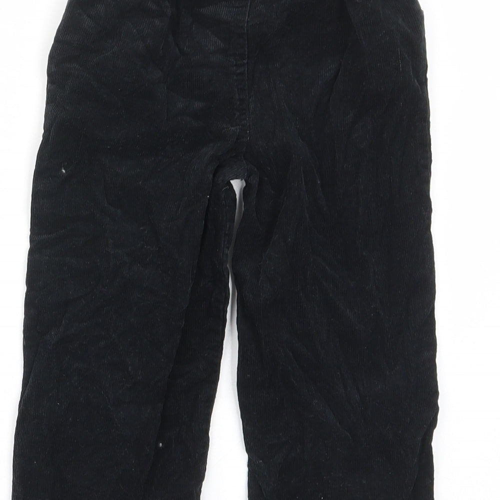Garanimals Boys Black Cotton Chino Trousers Size 3 Years Regular Button - Pockets, Belt Loops