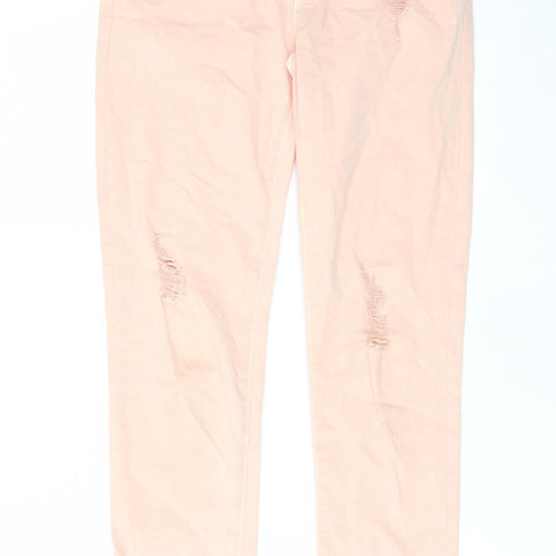 Michael Kors Womens Pink Cotton Skinny Jeans Size 30 in L25 in Regular Zip - Pockets, Belt Loops