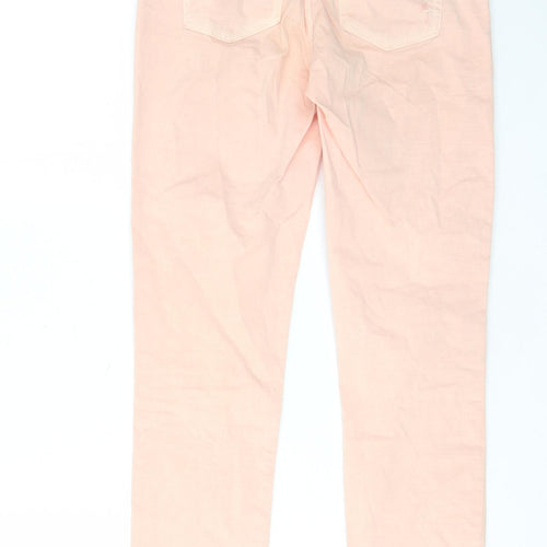 Michael Kors Womens Pink Cotton Skinny Jeans Size 30 in L25 in Regular Zip - Pockets, Belt Loops