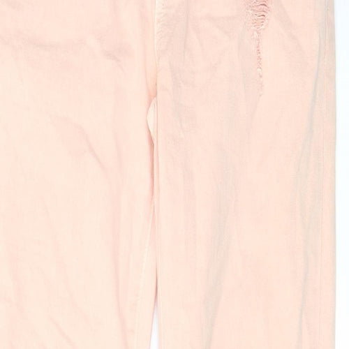 Michael Kors Womens Pink Cotton Skinny Jeans Size 30 in L25 in Regular Zip - Pockets, Belt Loops