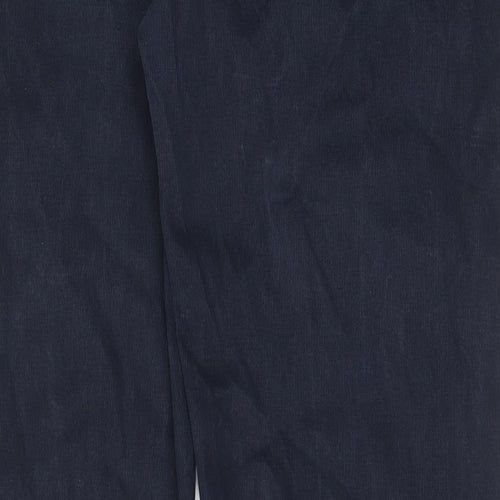 Marks and Spencer Mens Blue Cotton Straight Jeans Size 36 in L31 in Regular Zip - Pockets, Belt Loops