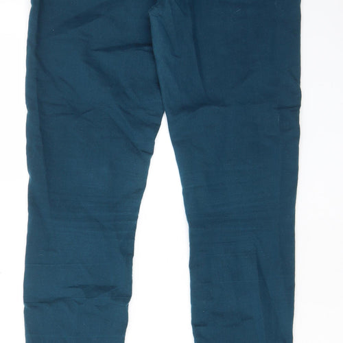 Dorothy Perkins Womens Green Cotton Skinny Jeans Size 10 L31 in Regular Zip - Pockets, Belt Loops