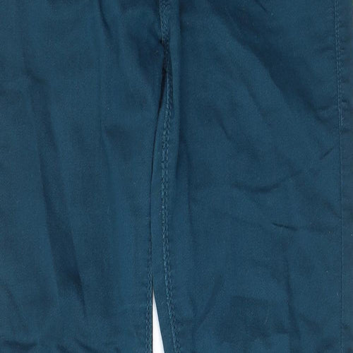 Dorothy Perkins Womens Green Cotton Skinny Jeans Size 10 L31 in Regular Zip - Pockets, Belt Loops