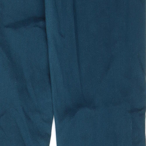 Dorothy Perkins Womens Green Cotton Skinny Jeans Size 10 L31 in Regular Zip - Pockets, Belt Loops