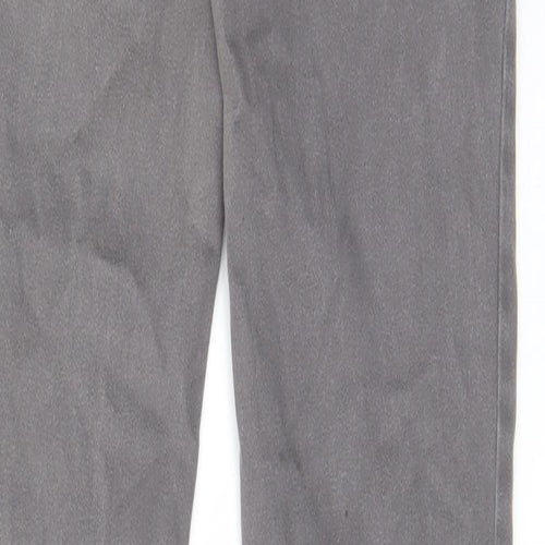 Pull&Bear Womens Grey Cotton Straight Jeans Size 8 L32 in Regular Zip - Pockets, Belt Loops, Zips