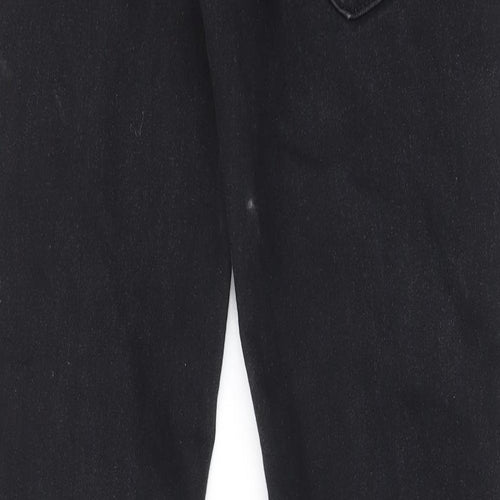 Flying Machine Mens Black Cotton Straight Jeans Size 32 in L31 in Regular Zip - Pockets, Belt Loops