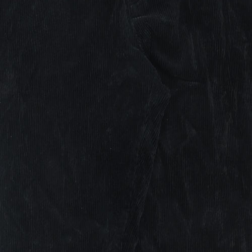 Marks and Spencer Mens Black Cotton Trousers Size 38 in L29 in Regular Zip