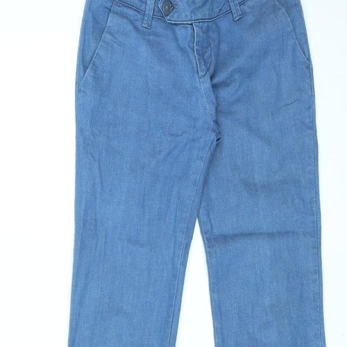 Trf Denim Womens Blue Cotton Bootcut Jeans Size 8 L34 in Regular Zip
