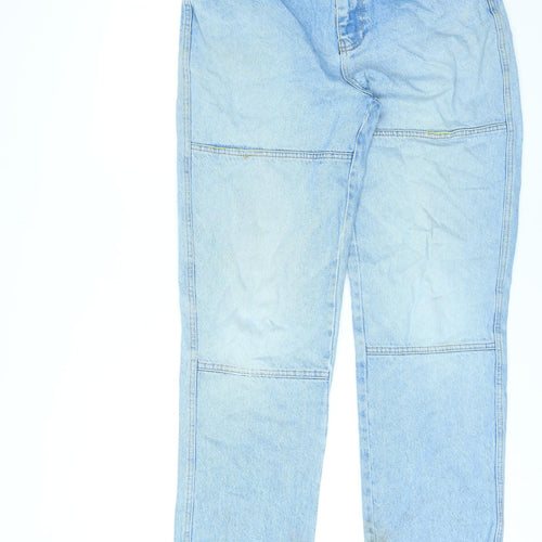 BDG Womens Blue Cotton Straight Jeans Size 32 in L30 in Regular Zip