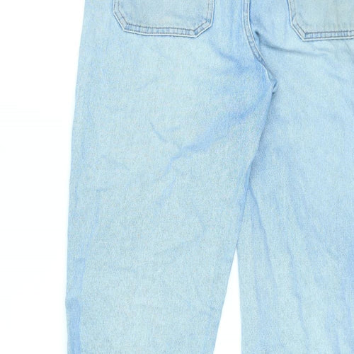 BDG Womens Blue Cotton Straight Jeans Size 32 in L30 in Regular Zip