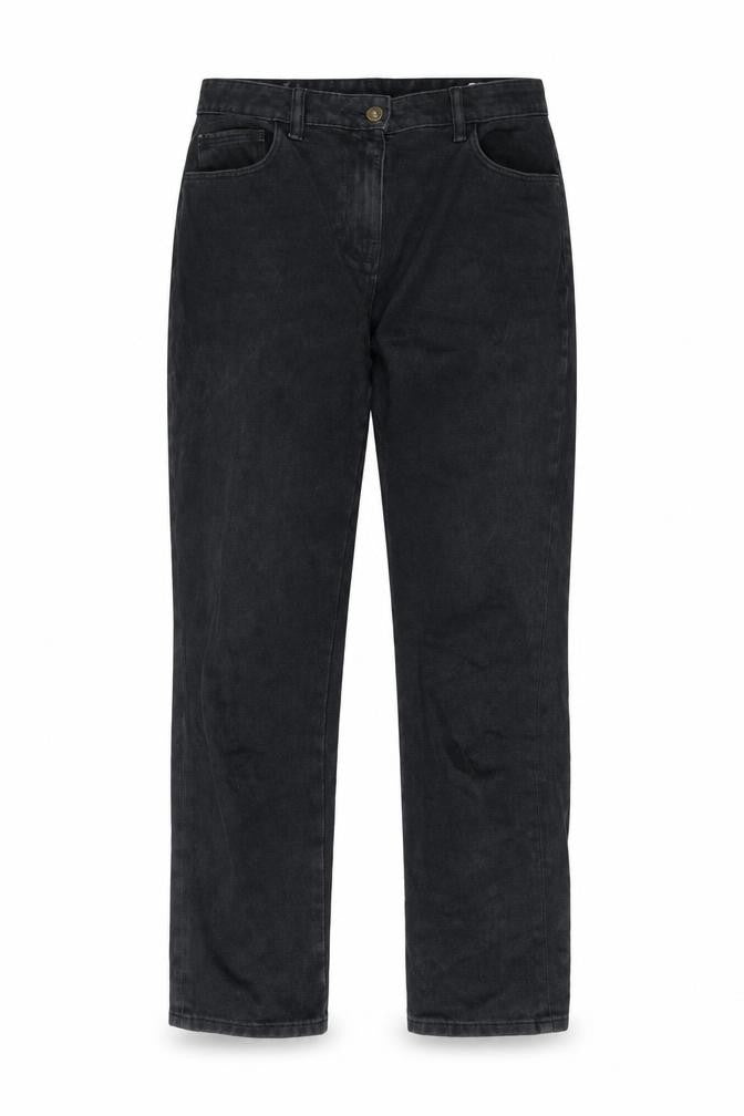 COLLUSION Womens Black Cotton Straight Jeans Size 30 in L32 in Regular Zip