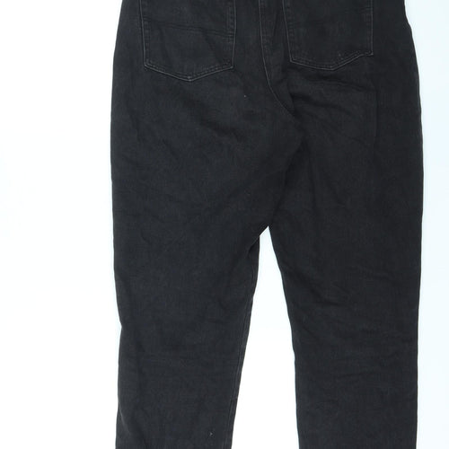 COLLUSION Womens Black Cotton Straight Jeans Size 30 in L32 in Regular Zip