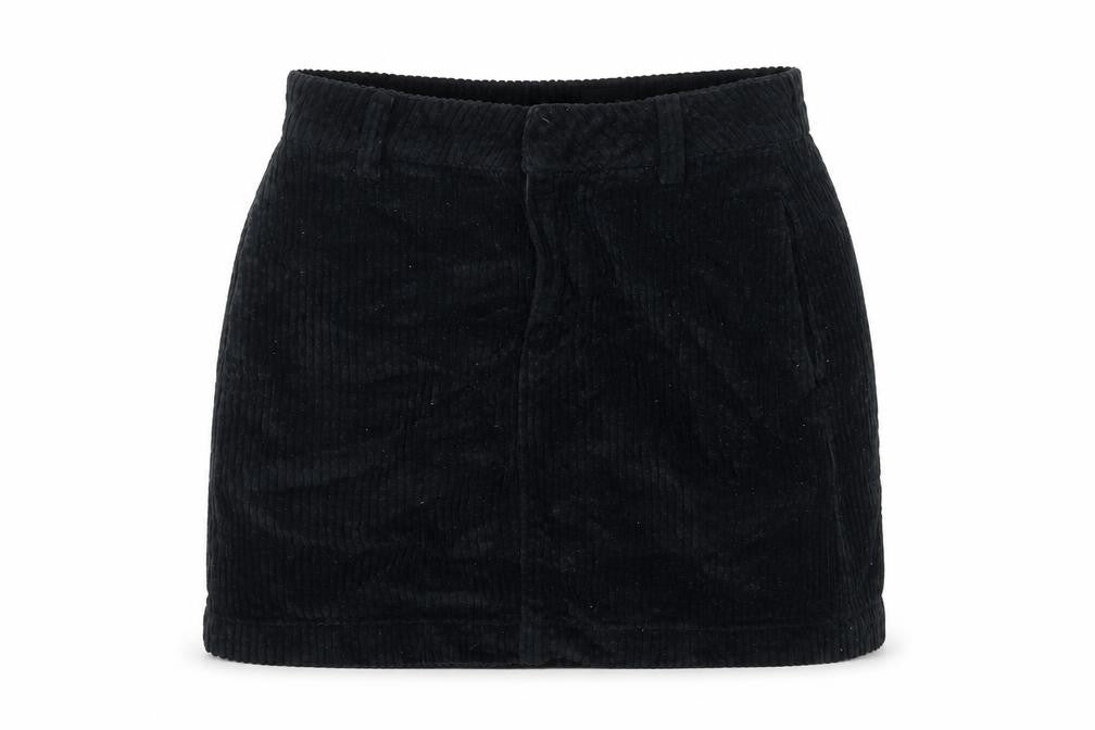 Urban Outfitters Womens Black Cotton Mini Skirt Size S Zip