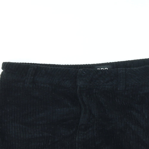 Urban Outfitters Womens Black Cotton Mini Skirt Size S Zip