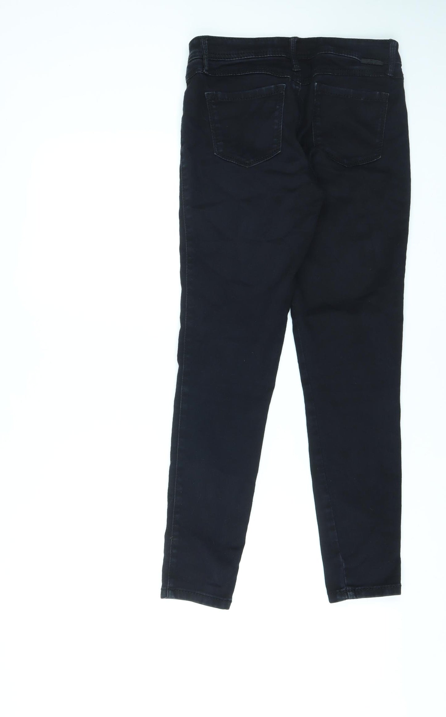 Fragile Womens Black Cotton Skinny Jeans Size 10 L27 in Regular Zip